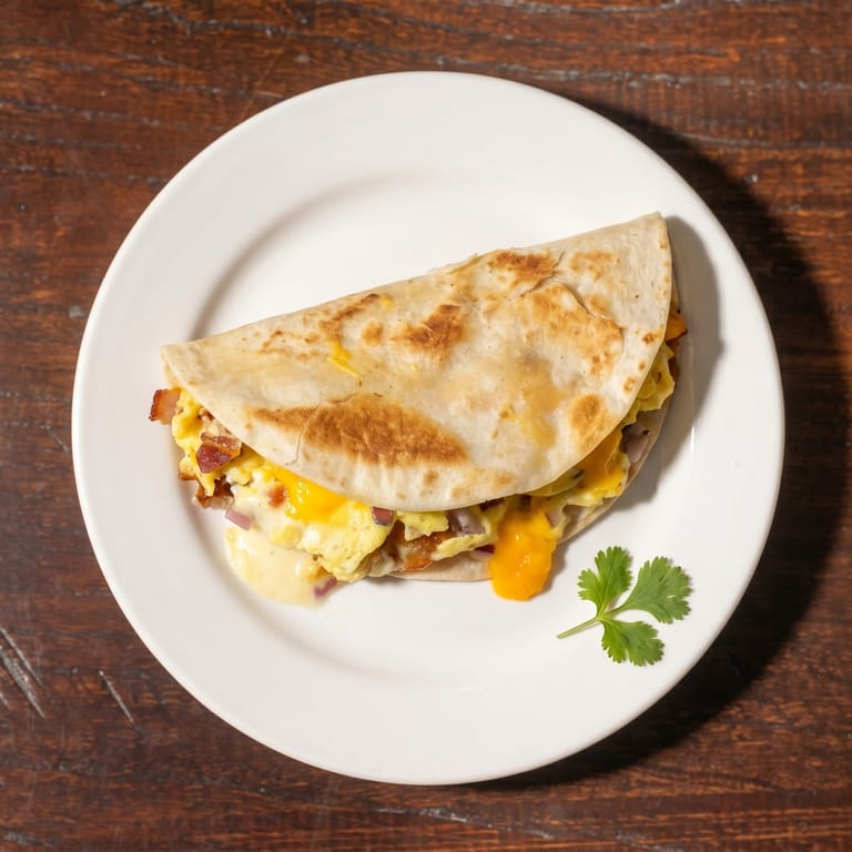 Delicious Breakfast Quesadilla